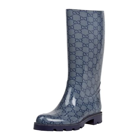 navy blue gucci rain boots